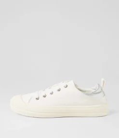 Women I LOVE BILLY Sneakers-Dikembe White Canvas Sneakers