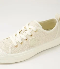 Women I LOVE BILLY Sneakers-Dinwiddie Natural Tweed Fabric Sneakers