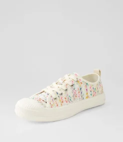 Women I LOVE BILLY Sneakers-Dinwiddie Rainbow Boucle Fabric Sneakers