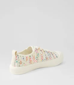 Women I LOVE BILLY Sneakers-Dinwiddie Rainbow Boucle Fabric Sneakers