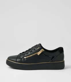 Women DIANA FERRARI Sneakers-Dions Black Gold Mix Sneakers