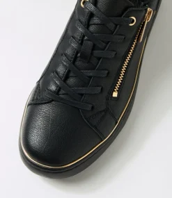 Women DIANA FERRARI Sneakers-Dions Black Gold Mix Sneakers