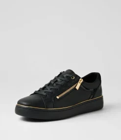 Women DIANA FERRARI Sneakers-Dions Black Gold Mix Sneakers