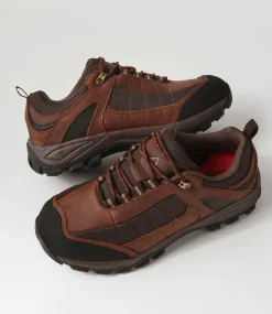 COLORADO Casuals-Diran Brown Crazyhorse Leather Lace Up Flats
