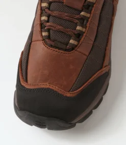 COLORADO Casuals-Diran Brown Crazyhorse Leather Lace Up Flats