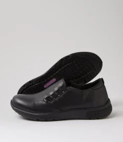 Women COLORADO Comfort|Sneakers-Dirina Black Leather Sneakers