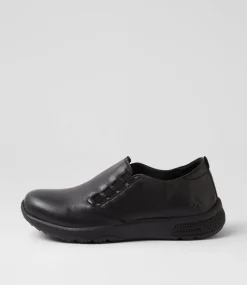 Women COLORADO Comfort|Sneakers-Dirina Black Leather Sneakers