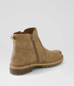 Women I LOVE BILLY Boots-Discan Taupe Ankle Boots