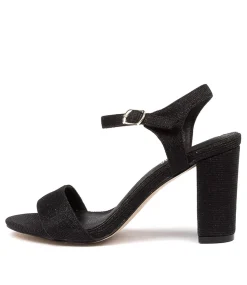 Women I LOVE BILLY Heels|Sandals-DIXIE BLACK LUREX