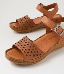 Women COLORADO Comfort|Wedges-Diya Tan Leather Sandals