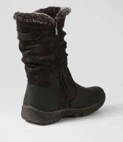 Women I LOVE BILLY Boots-Dorela Black Multi Calf Boots