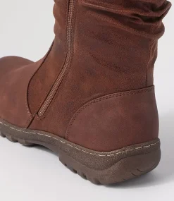 Women I LOVE BILLY Boots-Dorela Tan Multi Calf Boots