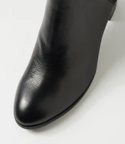 Women DIANA FERRARI Boots-Dorothee Black Leather Ankle Boots