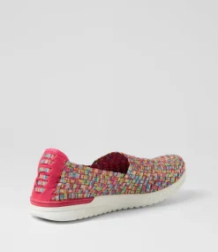 Women SUPERSOFT Comfort|Flats-Doti Raspberry Multi Flat Shoes