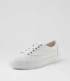 Women TOP END Sneakers-Dowens White Leather Sneakers