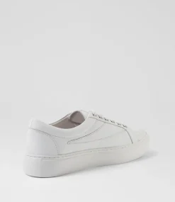 Women TOP END Sneakers-Dowens White Leather Sneakers
