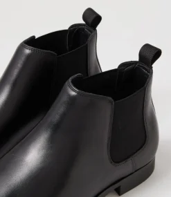 COLORADO Boots|Dress Shoes-Driscoe Black Leather Chelsea Boots