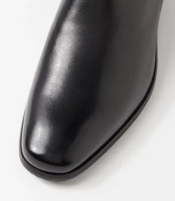 COLORADO Boots|Dress Shoes-Driscoe Black Leather Chelsea Boots