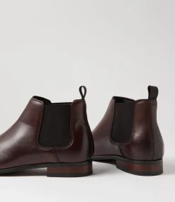 COLORADO Boots|Dress Shoes-Driscoe Dark Brown Leather Chelsea Boots