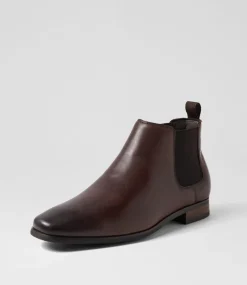 COLORADO Boots|Dress Shoes-Driscoe Dark Brown Leather Chelsea Boots