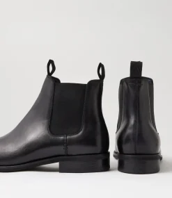 COLORADO Boots|Dress Shoes-Drover Black Leather Chelsea Boots