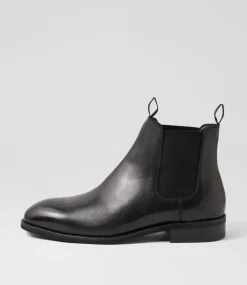 COLORADO Boots|Dress Shoes-Drover Black Leather Chelsea Boots