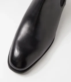 COLORADO Boots|Dress Shoes-Drover Black Leather Chelsea Boots