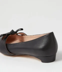 Women DIANA FERRARI Flats|Dress-Dulcie Black Leather Loafers