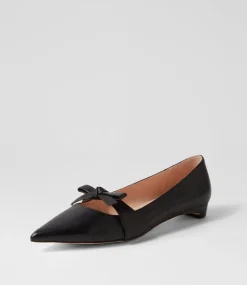 Women DIANA FERRARI Flats|Dress-Dulcie Black Leather Loafers