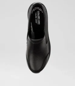 Women COLORADO Comfort|Flats-Durin Black Leather Flat Shoes