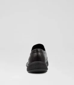 Women COLORADO Comfort|Flats-Durin Black Leather Flat Shoes