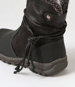 Women I LOVE BILLY Boots-Duzzel Black Multi Ankle Boots