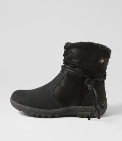Women I LOVE BILLY Boots-Duzzel Black Multi Ankle Boots