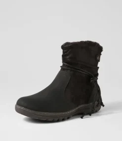 Women I LOVE BILLY Boots-Duzzel Black Multi Ankle Boots