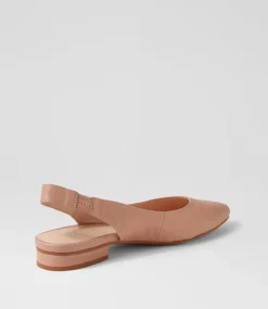 Women DIANA FERRARI Flats-Dyani Blush Leather Flat Shoes