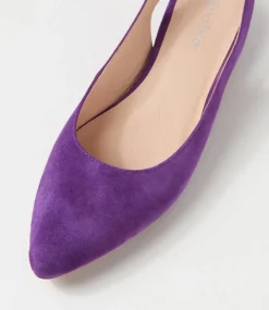 Women DIANA FERRARI Flats-DYANI DF GRAPE SUEDE