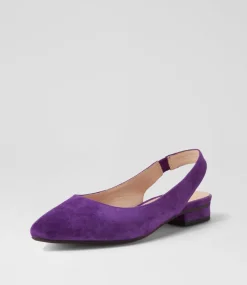 Women DIANA FERRARI Flats-DYANI DF GRAPE SUEDE