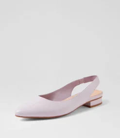 Women DIANA FERRARI Flats-Dyani Lilac Leather Flat Shoes