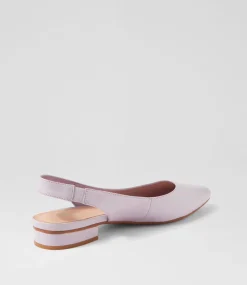 Women DIANA FERRARI Flats-Dyani Lilac Leather Flat Shoes