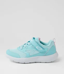 SKECHERS Sport School Shoes-Dyna Toddler Mint Fabric Sneakers