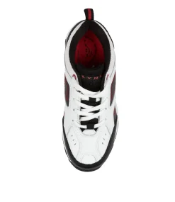LYNX Sport School Shoes|Junior School Shoes-ECHO JNR WHT-BLACK-RED