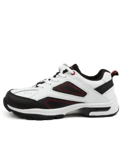 LYNX Sport School Shoes|Junior School Shoes-ECHO JNR WHT-BLACK-RED
