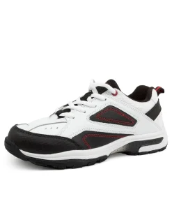 LYNX Sport School Shoes|Junior School Shoes-ECHO JNR WHT-BLACK-RED