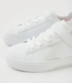 SKECHERS Sport School Shoes-Eden Lx Junior White Sneakers