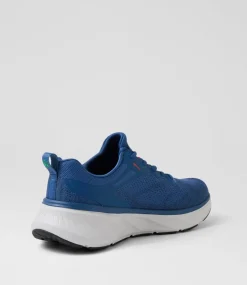 SKECHERS Sneakers-Edgeride Exxo Blue Red Fabric Sneakers