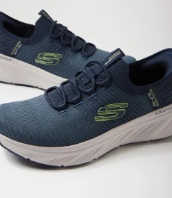 SKECHERS Sneakers-Edgeride Raygo Navy Lime Knit Sneakers