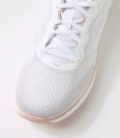 Women SKECHERS Sneakers-Edgeride White Natural Textile Sneakers