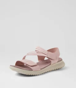 Women I LOVE BILLY Flats|Sandals-Edwyna Blush Elastic Sandals