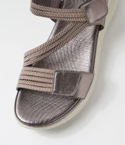 Women I LOVE BILLY Flats|Sandals-Edwyna Pewter Sandals
