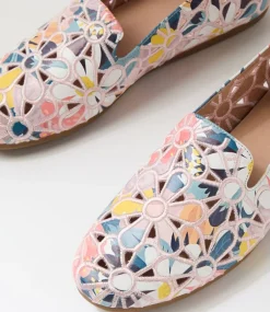 Women DIANA FERRARI Flats-Eedah Summer Floral Leather Flat Shoes